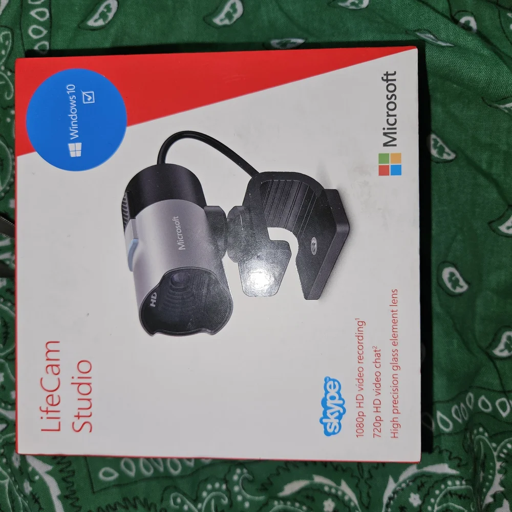 NEVER OPENED Microsoft LifeCam Studio Webcam - Black and Silver